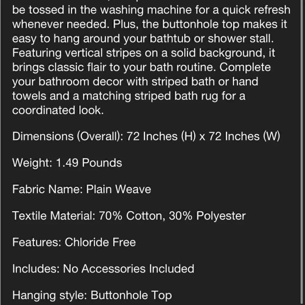 Threshold’s  Shower Curtain